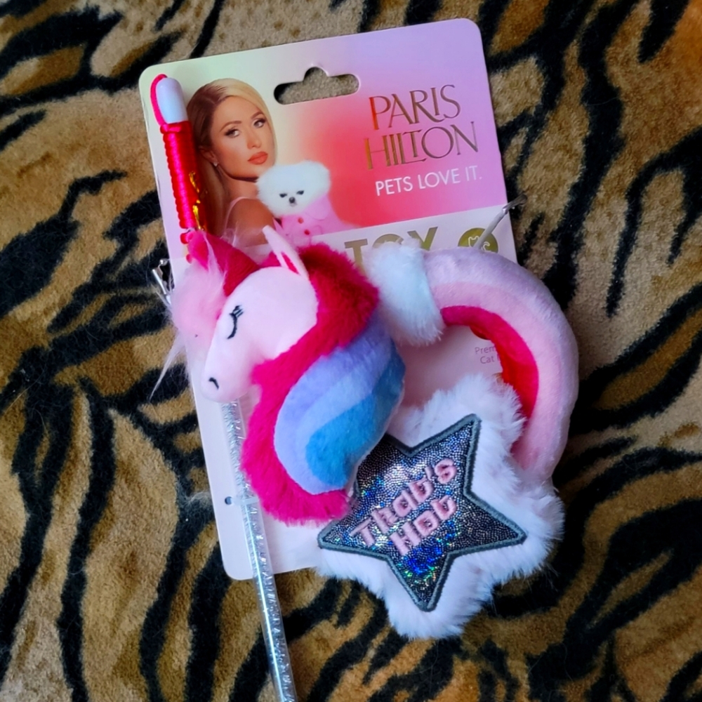 Unicorn Cat Kitten Toy Paris Hilton - Pink New!